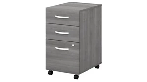 Vertical File Cabinets Bush Furnishings 3 Drawer Mobile File Cabinet - Assembled