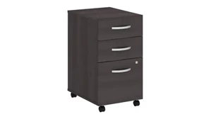 Vertical File Cabinets Bush Furniture 3 Drawer Mobile File Cabinet - Assembled
