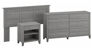 Bedroom Sets Bush Furniture Full/Queen Size Headboard, Dresser and Nightstand Bedroom Set