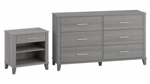 Bedroom Sets Bush Furniture 6 Drawer Dresser and Nightstand Set