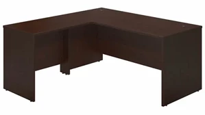 L Shaped Desk Shells Bush Furnishings 66in W x 30in D Desk Shell with 36in W Return