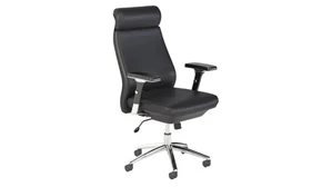 Executive Desk Chairs Bush Furnishings High Back Leather Executive Office Chair