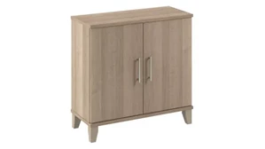 Low Storage Cabinets Bush Furnishings Small Storage Cabinet with Doors and Shelves