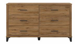 Dressers Bush Furniture 6 Drawer Dresser