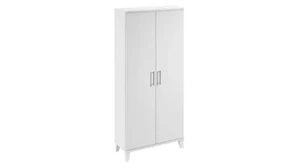 Tall Storage Cabinets Bush Furnishings Tall Storage Cabinet with Doors and Shelves