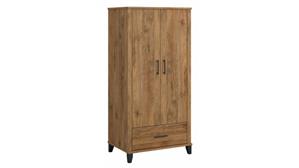 Storage Cabinets Bush Furniture Tall Storage Cabinet with Doors and Drawer