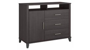 Dressers Bush Furniture 3 Drawer Dresser and Bedroom TV Stand