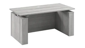 Adjustable Height Desks & Tables Bush 60in Electric Height Adjustable Standing Desk with Modesty Panel