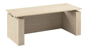 Adjustable Height Desks & Tables Bush 72in W Electric Height Adjustable Standing Desk with Modesty Panel