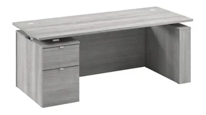 Adjustable Height Desks & Tables Bush 72in Eletric Height Adjustable Standing Desk with File Cabinet