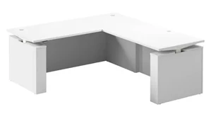 Adjustable Height Desks & Tables Bush 72in Electric Height Adjustable L-Shaped Standing Desk