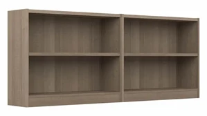 Low Bookcases Bush Furnishings 2 Shelf Bookcase - Set of 2