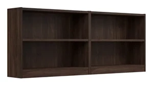 Low Bookcases Bush Furnishings Small 2 Shelf Bookcase - Set of 2