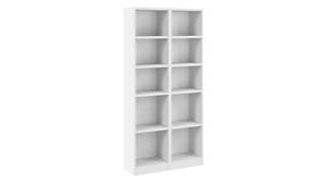Standard Bookcases Bush Furniture 17in W Narrow 5 Shelf Bookcase - Set of 2
