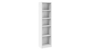 Standard Bookcases Bush Furniture 17in W Narrow 5 Shelf Bookcase
