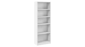 Standard Bookcases Bush Furnishings 25in W Tall 5 Shelf Bookcase