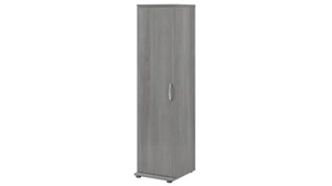 Tall Storage Cabinets Bush Tall Narrow Storage Cabinet with Door and Shelves