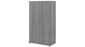 Tall Storage Cabinets Bush Tall Storage Cabinet with Doors and Shelves