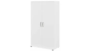Tall Storage Cabinets Bush Tall Storage Cabinet with Doors and Shelves