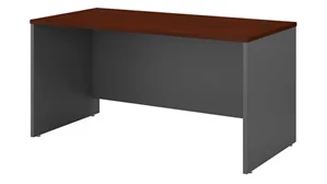 Stand-Alone Desk Shells Bush Furnishings 60in W x 30in D Office Desk