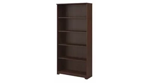 Standard Bookcases Bush Furnishings 5 Shelf Bookcase