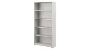 Standard Bookcases Bush Furnishings 5 Shelf Bookcase