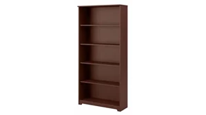 Standard Bookcases Bush Furnishings 5 Shelf Bookcase