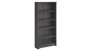 Standard Bookcases Bush Furnishings 5 Shelf Bookcase
