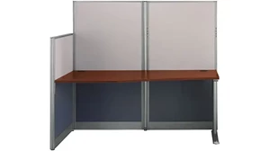 Cubicles Bush Furnishings 65in W x 33in D Straight Cubicle Desk