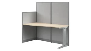 Cubicles Bush Furniture 65in W x 33in D Straight Cubicle Desk