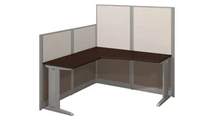 Cubicles Bush 65in W x 65in D L-Shaped Cubicle Desk