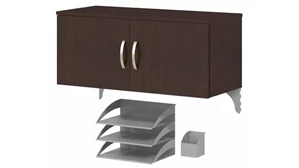 Storage Cabinets Bush Furnishings Storage Cabinet with Accessories