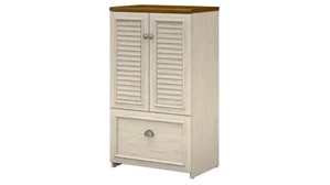 Tall Storage Cabinets Bush Furnishings 2 Door Storage Cabinet with File Drawer