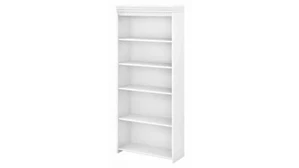 Standard Bookcases Bush Furnishings 5 Shelf Bookcase