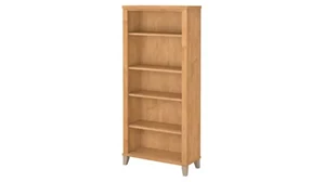 Standard Bookcases Bush Furnishings 5 Shelf Bookcase