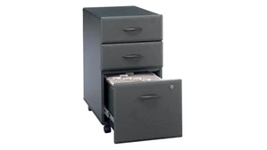 Mobile File Cabinets Bush Furniture 3 Drawer Mobile File - Fully Assembled