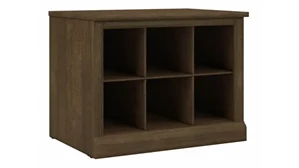 Benches Bush Furniture 24in W Small Shoe Bench with Shelves