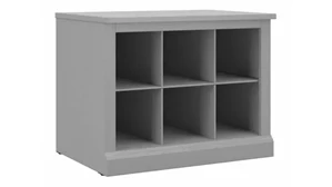 Benches Bush Furniture 24in W Small Shoe Bench with Shelves