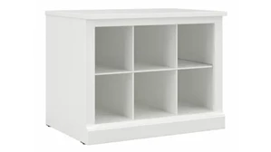 Benches Bush Furniture 24in W Small Shoe Bench with Shelves