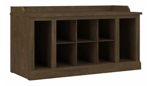 Benches Bush Furniture 40in W Shoe Storage Bench with Shelves