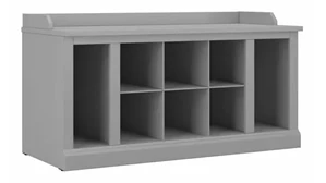 Benches Bush Furniture 40in W Shoe Storage Bench with Shelves