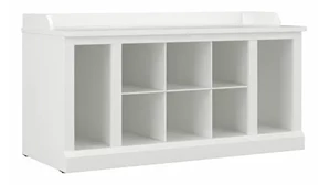 Benches Bush Furniture 40in W Shoe Storage Bench with Shelves