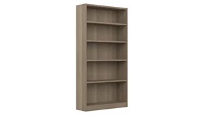 Standard Bookcases Bush Furnishings 5 Shelf Bookcase