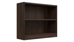 Low Bookcases Bush Furnishings Small 2 Shelf Bookcase