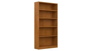 Standard Bookcases Bush Furnishings 5 Shelf Bookcase