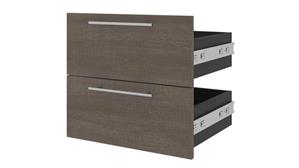 Bookcases Bestar Office Furniture 2 Drawer Set for 20in W Narrow Shelving Unit