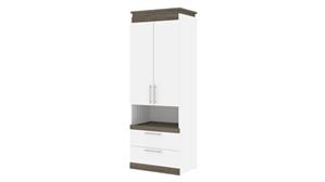 Storage Cabinets Bestar Office Furniture 30in W Storage Cabinet with Pull-Out Shelf