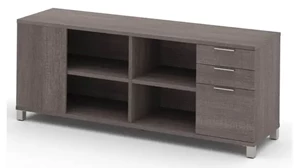 Combo Credenzas Bestar Credenza with Three Drawers