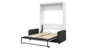 Murphy Beds - Full Bestar Office Furniture 73in W Full Murphy Bed and Sofa