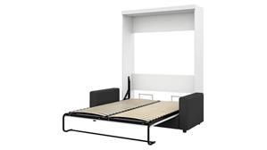 Murphy Beds - Queen Bestar Office Furniture 78in W Queen Murphy Bed and Sofa
